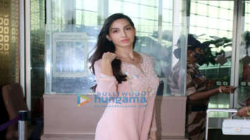 Photos: Nora Fatehi and Kriti Sanon snapped at the airport