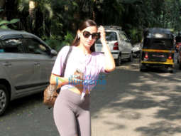 Photos: Nora Fatehi spotted outside a dance class in Khar
