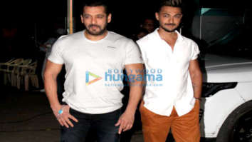 Photos: Salman Khan and Aayush Sharma spotted at Mehboob studio