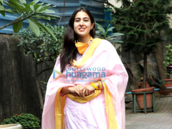 Photos: Sara Ali Khan snapped at Anand L Rai office in Andheri