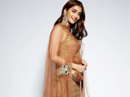 Pooja Hegde celebrates Dhanteras in a cinnamon coloured sharara worth Rs. 39,000