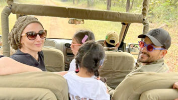 Soha Ali Khan enjoys jungle safari with Kunal Khemu and Inaaya, watch video