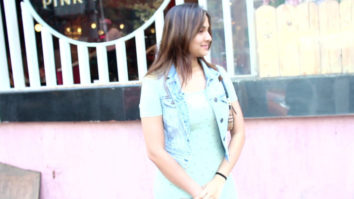 Spotted: Saiee Manjrekar outside Pink Wasabi in Juhu, Mumbai