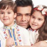Karan Johar twins with his kids as they wear matching outfits for their family portrait on Diwali