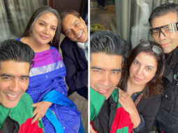Manish Malhotra posts a selfie with his ‘favourites’ Dharmendra, Shabana Azmi, Farah Khan, and Karan Johar on the sets of Rocky Aur Rani Ki Prem Kahani Manish Malhotra posts a selfie with his ‘favourites’ Dharmendra, Shabana Azmi, Farah Khan, and Karan Johar on the sets of Rocky Aur Rani Ki Prem Kahani