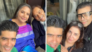 Manish Malhotra posts a selfie with his ‘favourites’ Dharmendra, Shabana Azmi, Farah Khan, and Karan Johar on the sets of Rocky Aur Rani Ki Prem Kahani