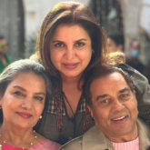 Shabana Azmi shares a picture with the 'poetic' Dharmendra and 'effervescent' Farah Khan from the sets of Rocky Aur Rani Ki Prem Kahani