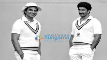 On the sets of the movie 83