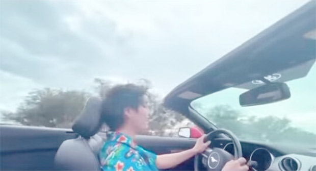BTS' V gives a glimpse of unreleased song while driving his convertible in Hawaii, watch video