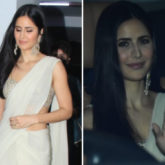 Bride-to-be Katrina Kaif looks ethereal in white and silver saree as she visits Vicky Kaushal's residence