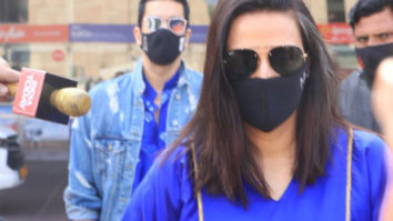 Katrina Kaif-Vicky Kaushal Wedding: Close friends of bride and groom Neha Dhupia and Angad Bedi arrive at Jaipur airport to begin festivities 