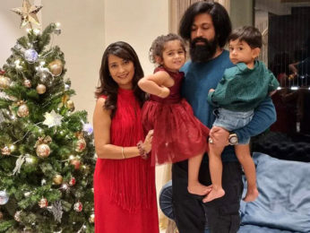 KGF star Yash shares an adorable picture with his wife Radhika Pandit and their two munchkins KGF star Yash shares an adorable picture with his wife Radhika Pandit and their two munchkins