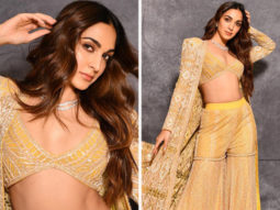 Kiara Advani bedazzles in yellow sequined sharara set which is just perfect for this wedding season