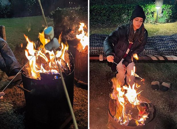 Navya Naveli Nanda enjoys roasted marshmallows in Delhi witness with Shweta Bachchan and Nikhil Nanda