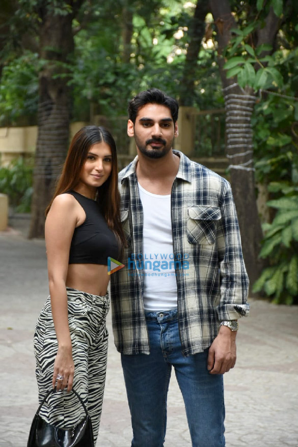 Photos: Ahan Shetty, Tara Sutaria, Milan Luthria and others snapped at Prime Beach Apartments, Juhu to celebrate Tadap success