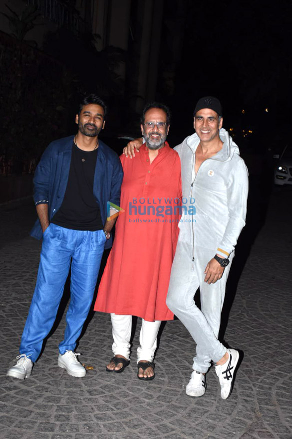 Photos: Akshay Kumar, Dhanush and Aanand. L. Rai snapped during the promotions of Atrangi Re