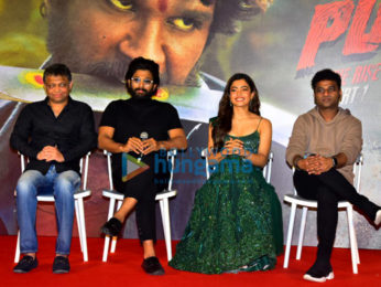 Photos: Allu Arjun and Rashmika Mandanna at the press conference for Pushpa in Mumbai