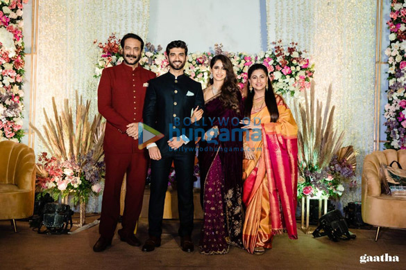 photos celebs grace milind gunajis son abhishek gunaji and radha patils wedding in mumbai 11