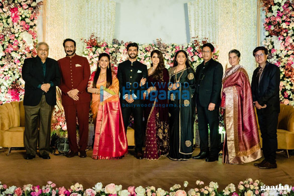photos celebs grace milind gunajis son abhishek gunaji and radha patils wedding in mumbai 8