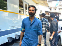 Photos: Dhanush spotted at Filmistan studio