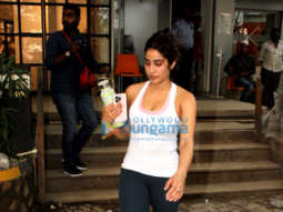 Photos: Janhvi Kapoor spotted at a gym in Bandra