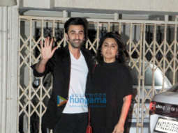 Photos: Ranbir Kapoor and Neetu Singh snapped post Christmas bash in Juhu