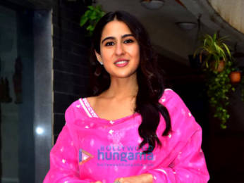 Photos: Sara Ali Khan snapped promoting her film Atrangi Re
