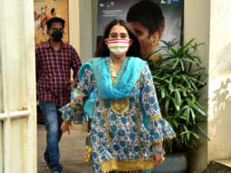 Photos: Sara Ali Khan spotted at a dubbing studio in Juhu