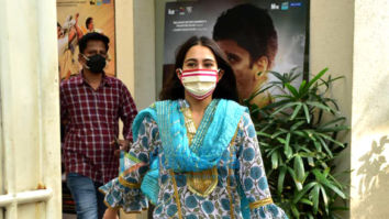 Photos: Sara Ali Khan spotted at a dubbing studio in Juhu