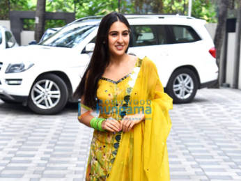 Photos: Sara Ali Khan spotted promoting Atrangi Re at T-Series office