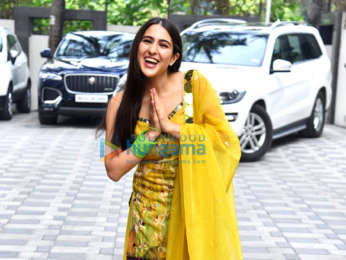 Photos: Sara Ali Khan spotted promoting Atrangi Re at T-Series office