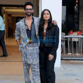 Photos: Shahid Kapoor and Mrunal Thakur snapped promoting their film Jersey