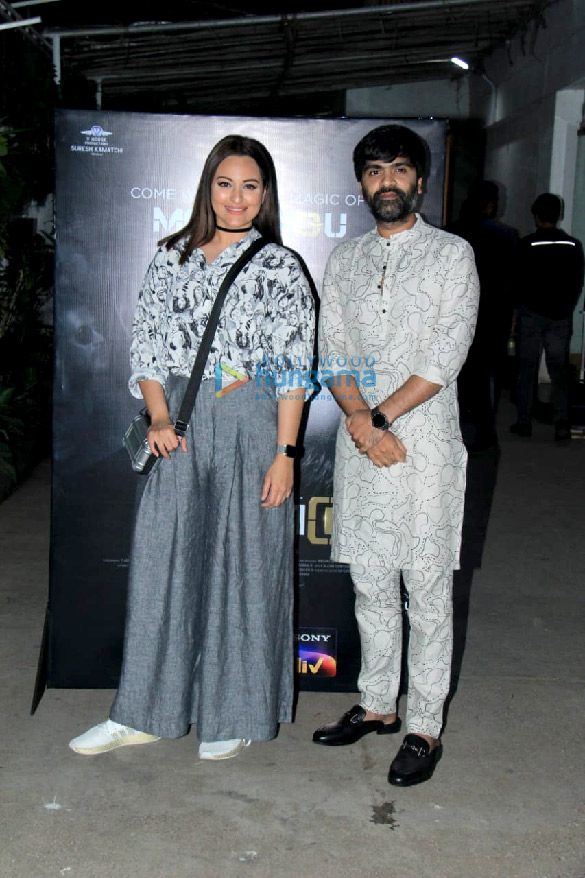 photos sonakshi sinha nidhhi agerwal and zaheer iqbal snapped for maanaadu screening 2