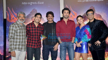 Photos: Team Brahmastra with S.S. Rajamouli in Hyderabad