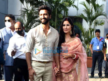 Photos: Vicky Kaushal and Katrina Kaif snapped at Kalina airport