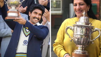 Ranveer Singh shares a photo of his mother Anju Bhavnani holding the 83 World Cup trophy