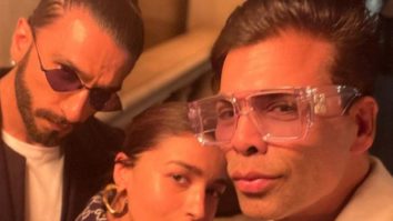 Karan Johar, Ranveer Singh, and Alia Bhatt get all decked up for a night out in Delhi amid the shoot of Rocky Aur Rani Ki Prem Kahani