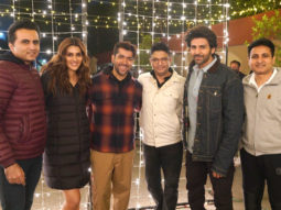 Kartik Aaryan and Kriti Sanon starrer Shehzada’s team huddles up to commence the night schedule of the film.