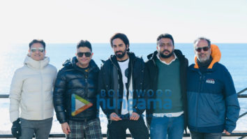 On the sets of the movie An Action Hero