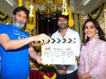Dhanush starts shooting for bilingual Tamil-Telugu movie Sir; see pictures from puja ceremony Dhanush starts shooting for bilingual Tamil-Telugu movie Sir; see pictures from puja ceremony