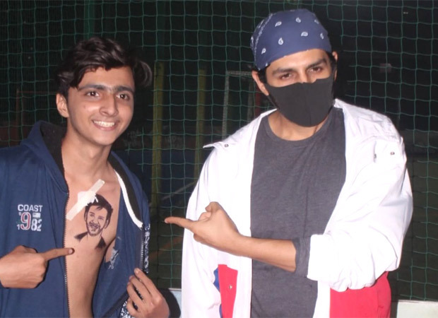 Fan gets Kartik Aaryan’s face tattooed on his chest; actor reacts