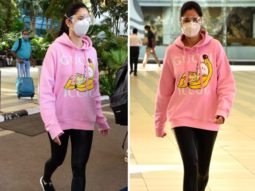 Katrina Kaif returns to Mumbai after celebrating Lohri with husband Vicky Kaushal in Indore