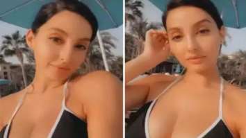 Nora Fatehi sizzles in black & white bikini as she holidays in Dubai after testing negative for COVID-19