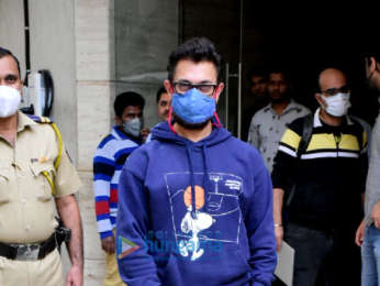 Photos: Aamir Khan snapped at a dubbing studio in Bandra
