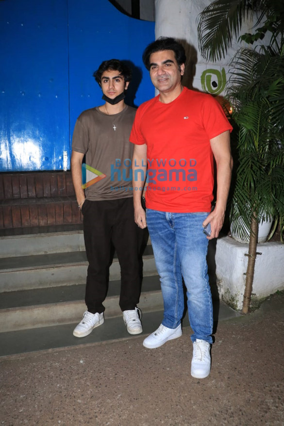photos arbaaz khan and arhaan khan snapped at olive 4