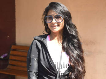 Photos: Janhvi Kapoor, Khushi Kapoor, Tanishaa Mukerji and others spotted outside Pilates class