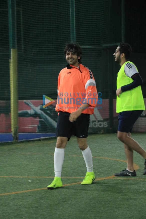Photos: Kartik Aaryan snapped at a football ground in Juhu