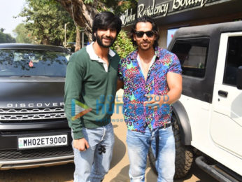 Photos: Meezaan Jafri and Harshvardhan Rane snapped in Juhu