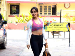 Photos: Neha Sharma, Aisha Sharma, Karishma Tanna and Sohail Khan spotted at a gym in Bandra