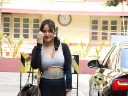 Photos: Neha Sharma spotted outside a gym in Bandra